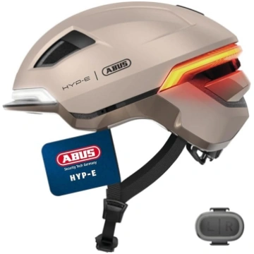 ABUS HYP-E velosipēda ķivere ar priekšējo lukturi,
