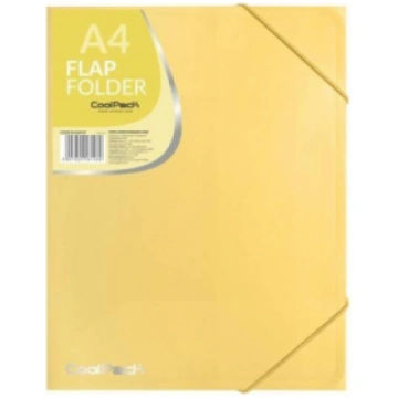 Coolpack flap folder PP, A4, pastel Dzeltens 81469