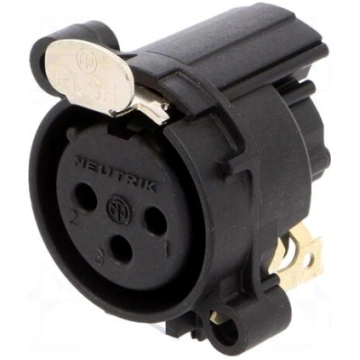 Connector: XLR | socket | female | PIN: 3 | angled