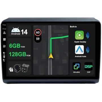 [6G + 128G] IPS 9 collu Android 14 auto radio Fiat