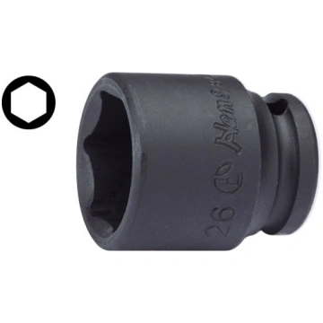 Muciņa 6-kanšu 1/2" 26 mm HANS