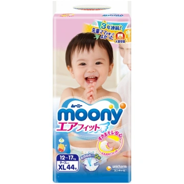 MOONY autiņbiksītes XL. 44 gab, 12-17kg., 14300