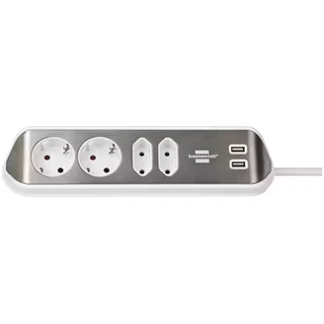 Brennenstuhl estilo Corner Socket strip 4-fold wit