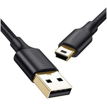 USB kabeļa kabelis - mini USB 480Mbps 1m melns