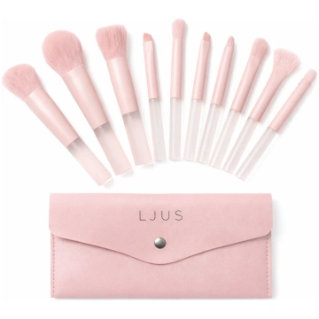 LJUS Glowy Travel 10 Brushes Gift Set