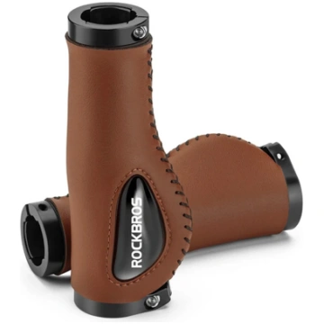 Rockbros ādas velosipēda rokturi 40720001002, brūn