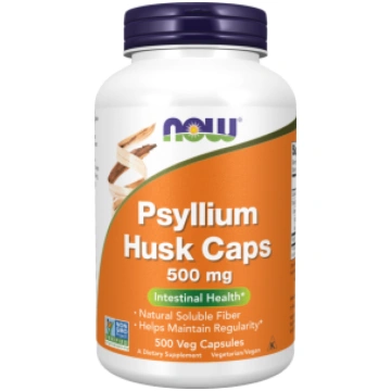 Psyllium Husk Caps 500 mg Now Foods 500 vcaps