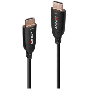 Lindy Fibre Optic Hybrid HDMI 2.1 8K60 Cable Black
