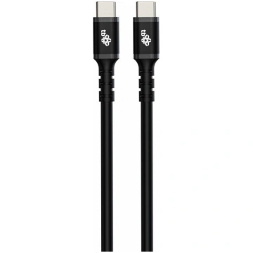 Cable USB C - USB C 3 m black silicon 2.0 ( AKTBXK