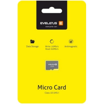 Evelatus Universal Micro Card SD 16GB 3.0 EMC01 W: