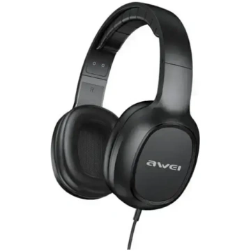 AWEI GM-6 over-ear austiņas 3.5mm jack melnas