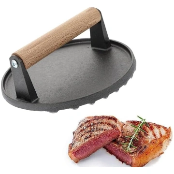 Čuguna burgeru prese 17,5 cm Heavy Duty Smash Burg