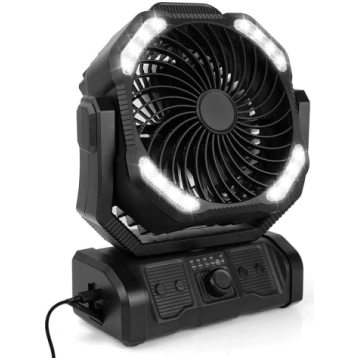 ELZO 20000 mAh kempinga ventilators, uzlādējams ga