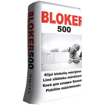 Līme gāzbetona blokiem Bloker 500 25kg