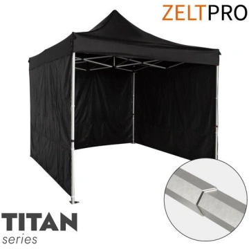 Tirdzniecības telts 3x3 Melna Zeltpro TITAN