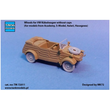 Wheels for VW Kübelwagen without caps Tank Models 