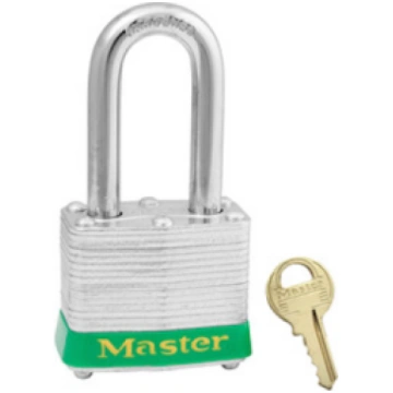3MKLFGRN | Laminated Steel padlock - Master Keyed 