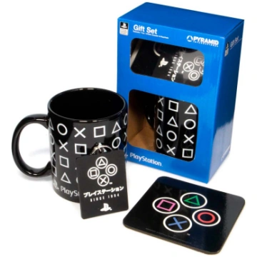 Playstation Onyx Mug + Coaster + Keychain Gift Set