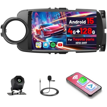 4G + 128G Android 15 auto radio Toyota Yaris 2012-