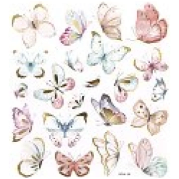Uzlīmes papīra "Boho Butterflies", 22 gab