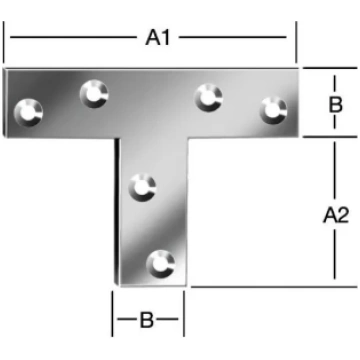 Leņķis plats 70x16mm T-veida