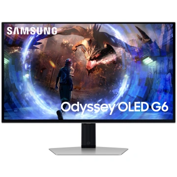 Samsung G60SD Monitor 27″ QHD OLED sudraba