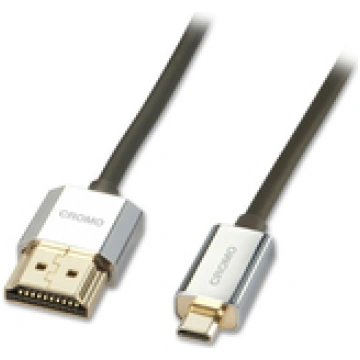 Lindy HDMI High Speed A/D Kabel Slim CROMO 2m Ethe