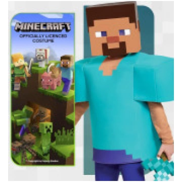 Pilns Minecraft Stīva Steve karnevāla kostīms bērn