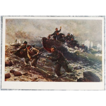 Černomorci 1956 Viktors Puzirkovs 15x10,5 cm pastk