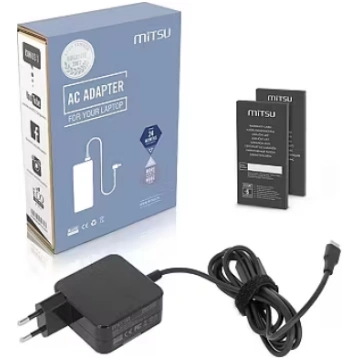 Mitsu AC adapter USB-C 45 W type C (black) (ZM/USB