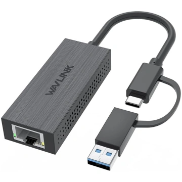 USB C uz Ethernet adapteris, WAVLINK 2.5G USB LAN 