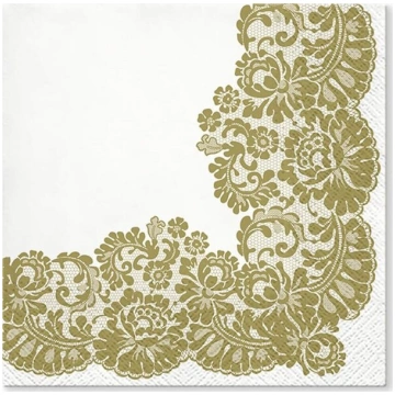 Paw Lacy Frame Gold papīra salvešu komplekts, 20 g