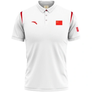 Anta National Flag Print Sports Polo Shirt Men Top