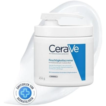 CeraVe Mitrinošs krēms ķermenim un sejai, krēms sa