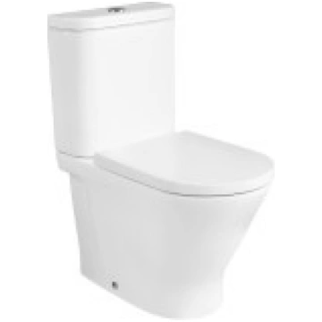 Roca The Gap Round Rimless WC pods ar Soft Close/Q