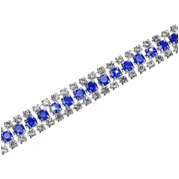 M METERXITY Crystal Rhinestone slēgšanas ķēdes apd