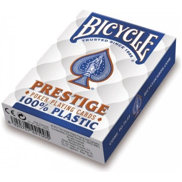 Bicycle Prestige Jumbo Poker kartes (zilas)