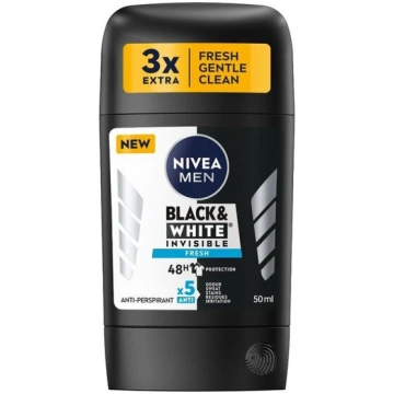 Antiperspiranta zīmulis Nivea Men Black&White Invi