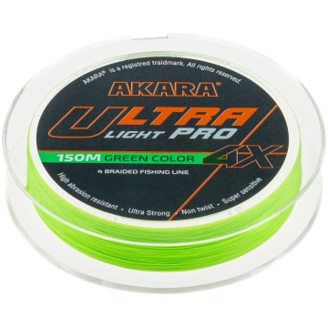 Pītā aukla Akara Ultra Light PRO X4 150m - 0.08mm