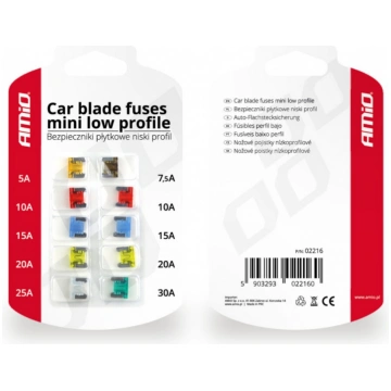 Zema profila MINI auto drošinātāji 02216