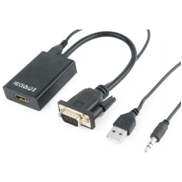Gembird I/O adapteris A-VGA-HDMI-01 VGA uz HDMI, 0