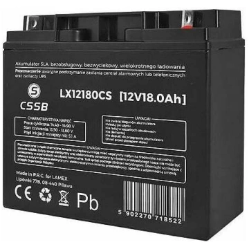 CSSB żelowy 12V 18Ah | LX12180CS | 5902270718522