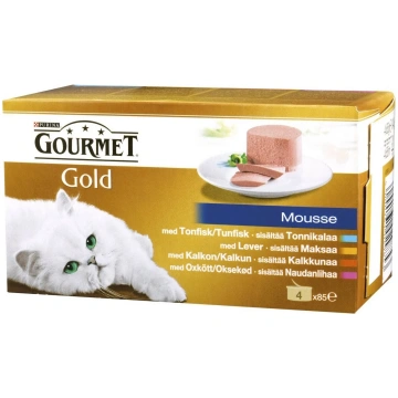 Mitrā kaķu barība Gourmet, zivs, 0.34 kg x 4 gab