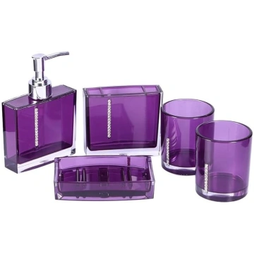 Agatige 5 iepakojumu violets vannas istabas pieder