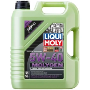 5L 5W-40 Molygen jaunās paaudzes motoreļļa LIQUI M
