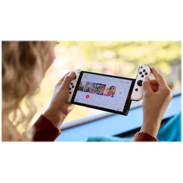 Nintendo Switch OLED - Game console - white 100074
