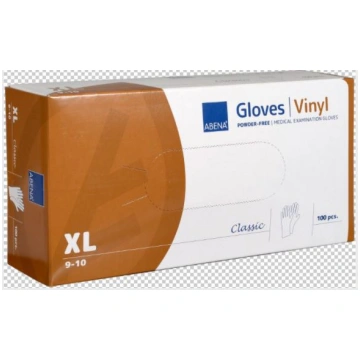 Cimdi vinila ABENA Classic, bez pūdera, XL izm., c