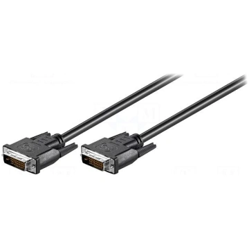 Cable | DVI-D (24+1) plug,both sides | 2m | black 