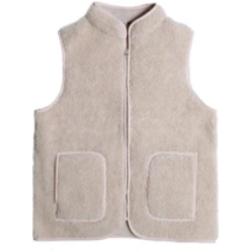 Alwero dames wollen gilet rudi beige 07