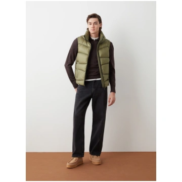Ripstop nylon down vest with wavy quilting COLMAR
